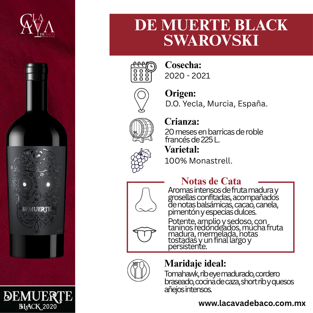 DeMuerte Black Swarovski