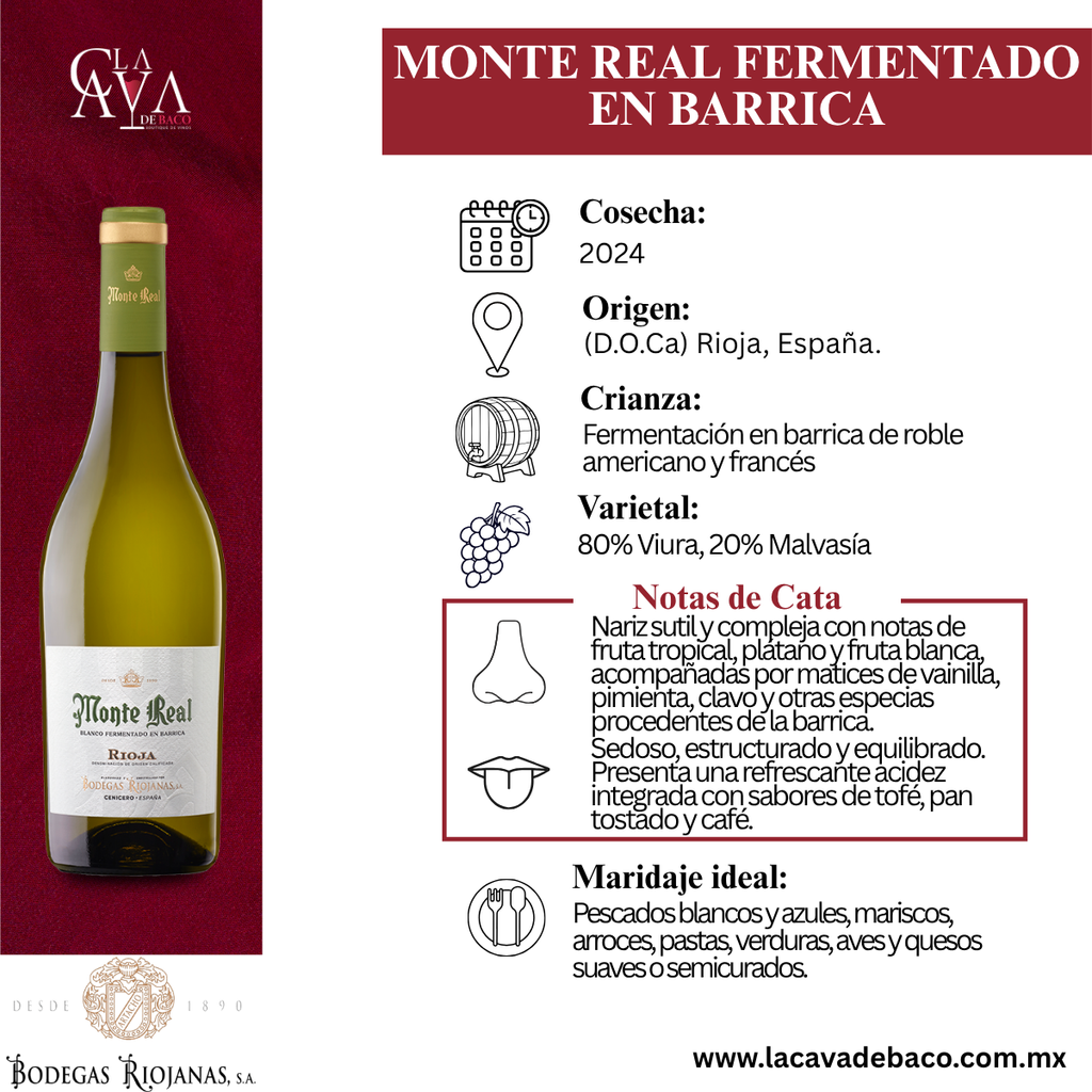Monte Real Fermentado en Barrica