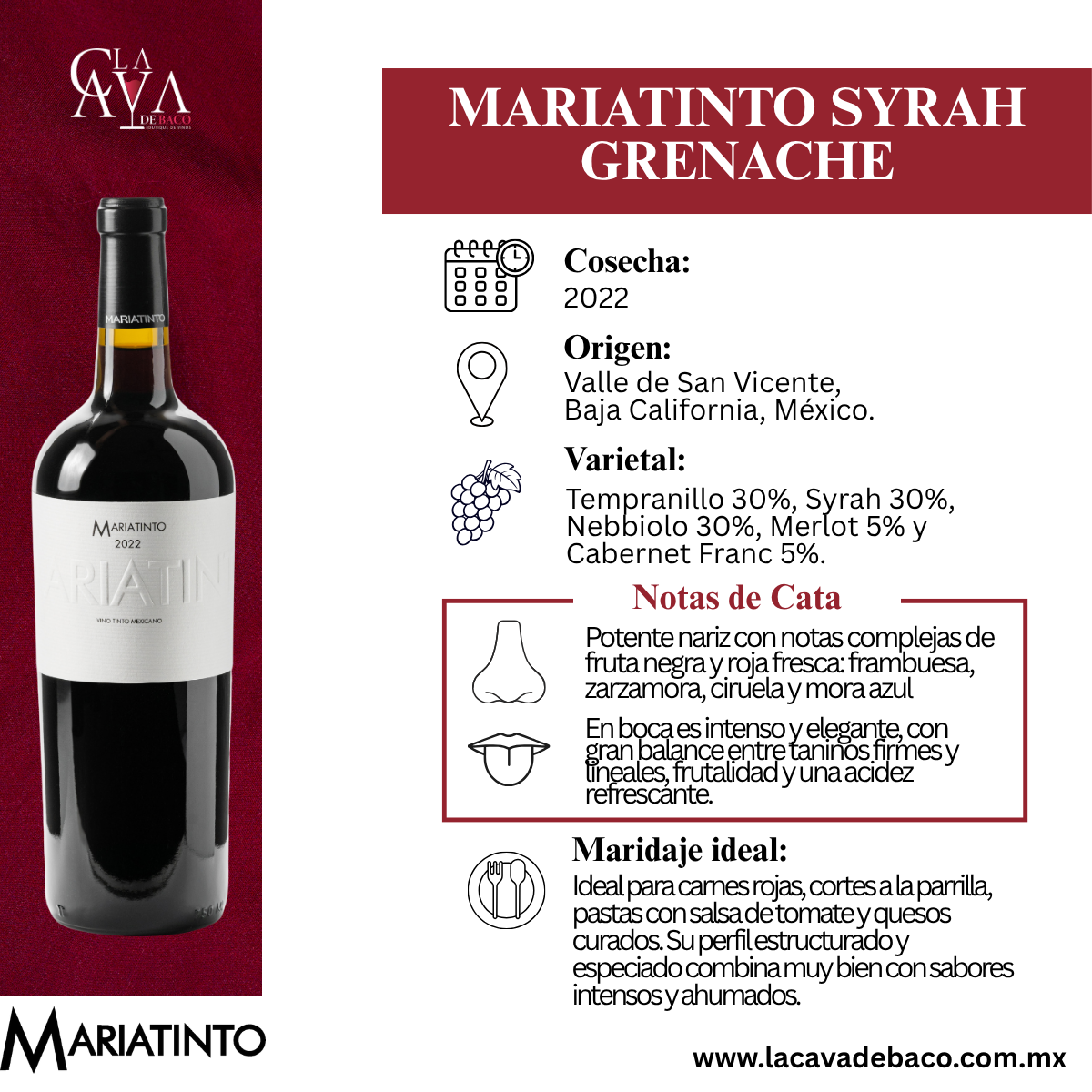 Mariatinto Syrah Grenache