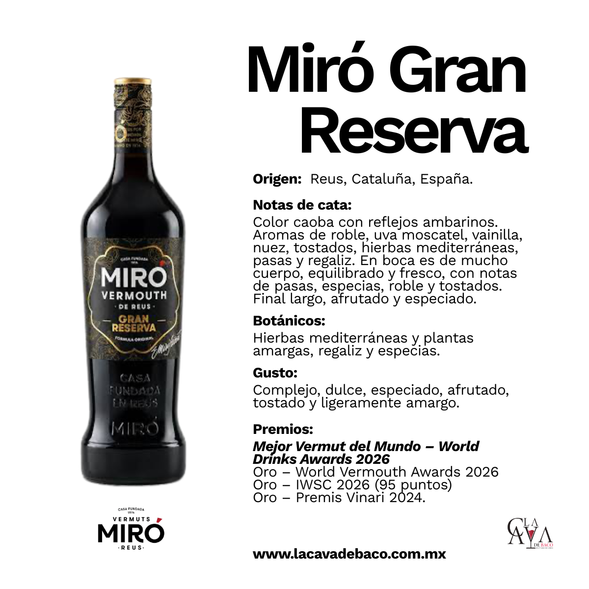 Vermut Miró Gran Reserva