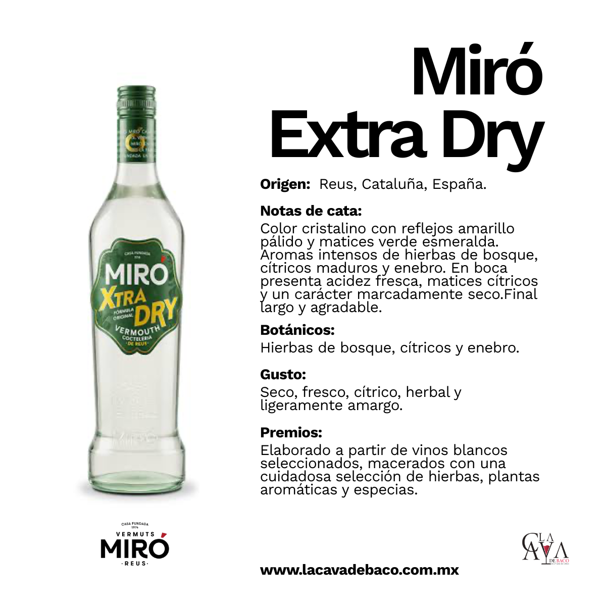 Vermut Miró Extra Dry