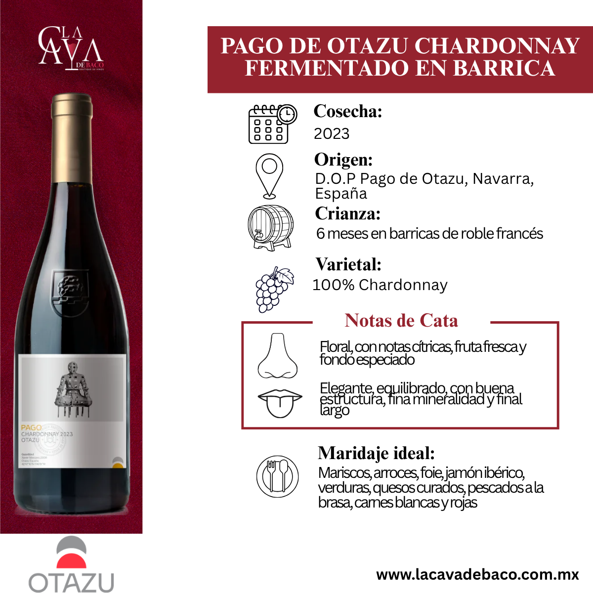 Pago de Otazu Fermentado en Barrica