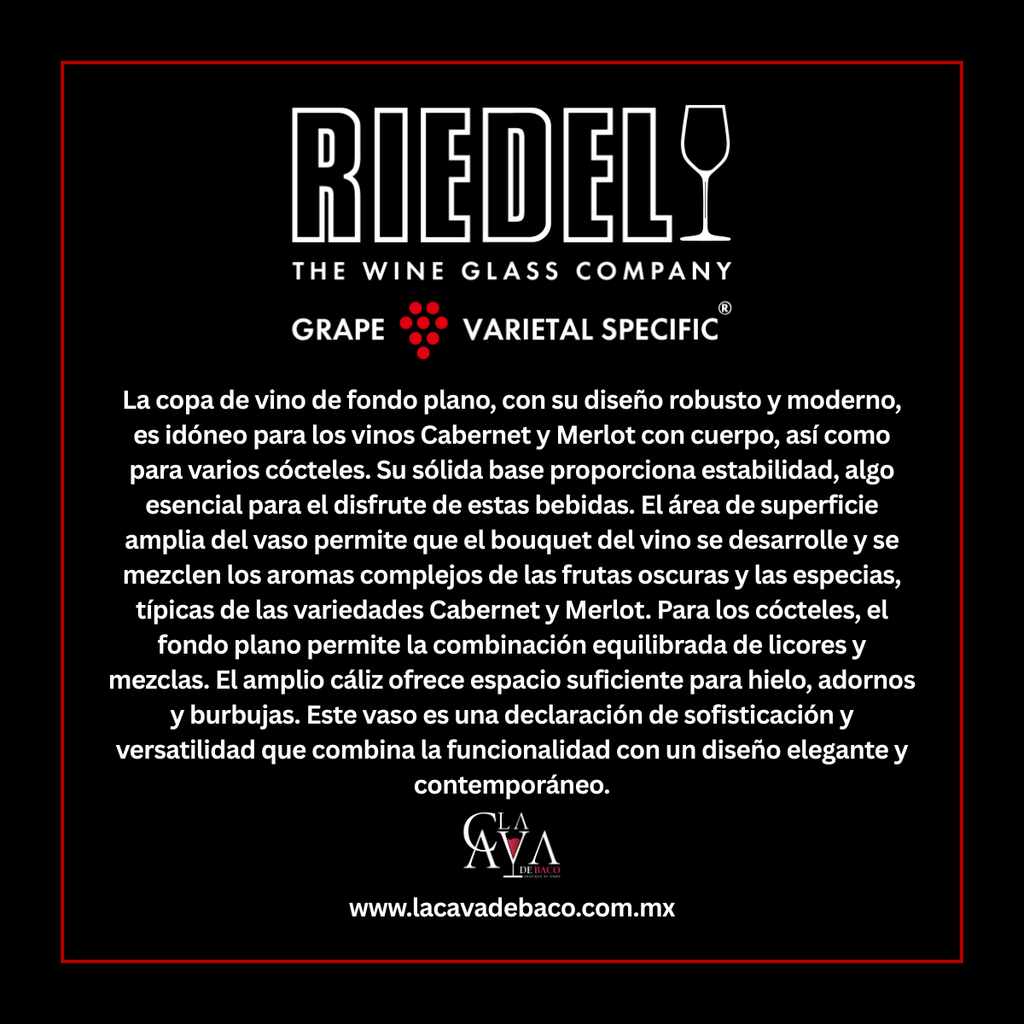 RIEDEL Grape Cabernet, Merlot, Cóctel.