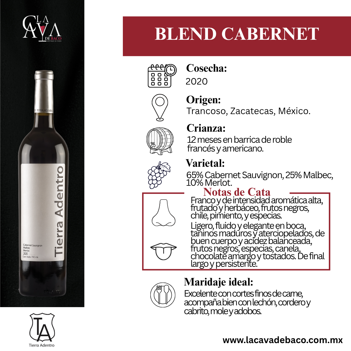 Tierra Adentro Blend Cabernet
