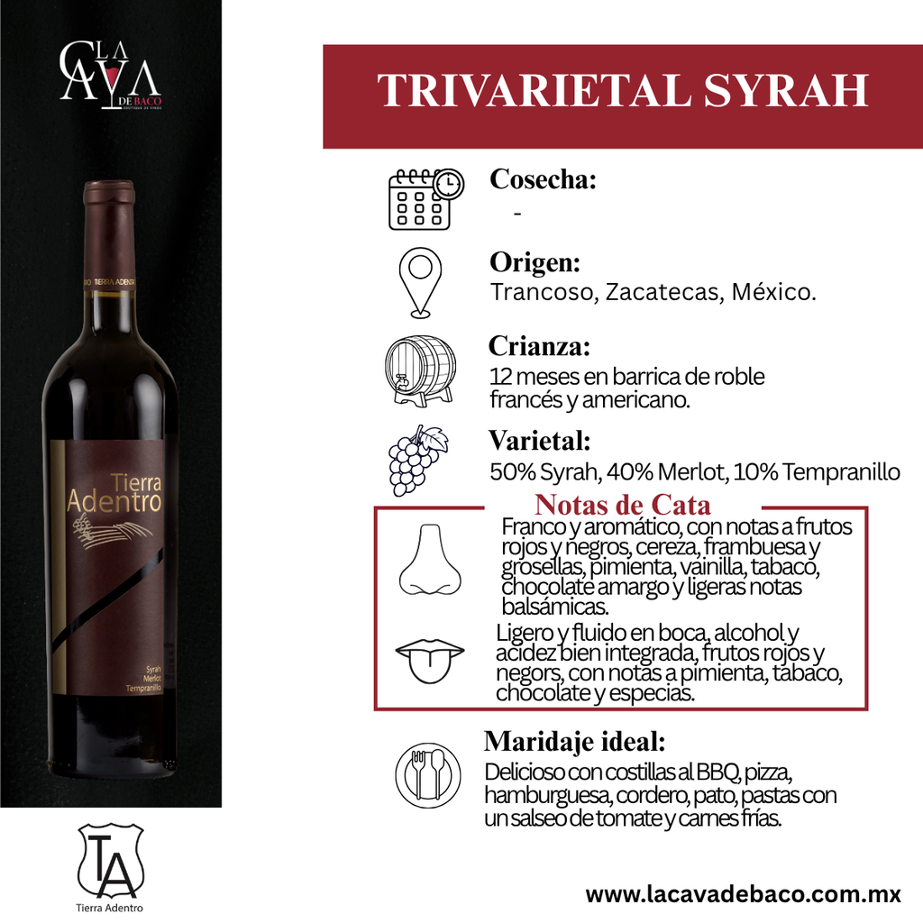 Tierra Adentro Trivarietal Syrah